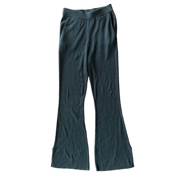 Favorite Daughter Pants - Favorite Daughter Cotton & Cashmere Rib Knit Flare Pants